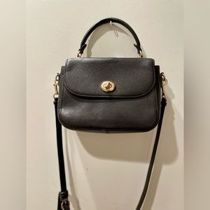Coach Hamilton Black Leather Shoulder Bag